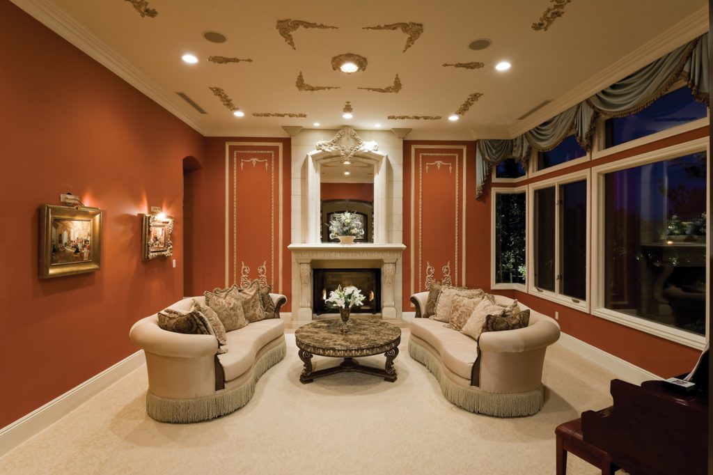 luxury custom home las vegas interior great room