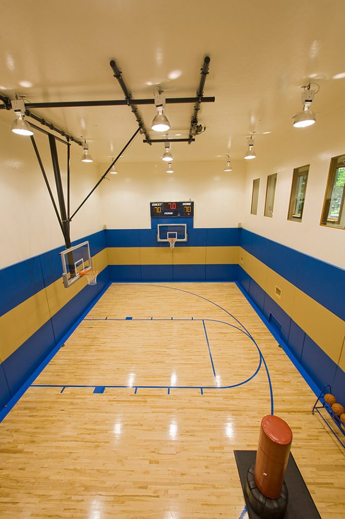 luxury custom home las vegas interior basketball court