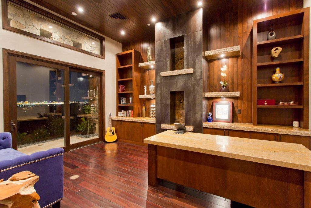 luxury custom home las vegas interior office