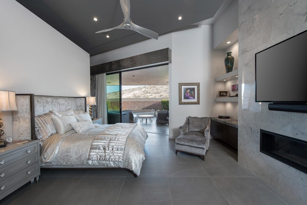 custom luxury las vegas home interior bedroom