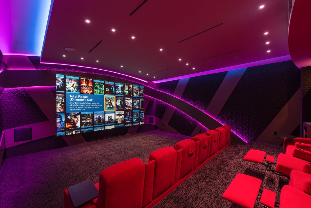 luxury las vegas home interior movie theater