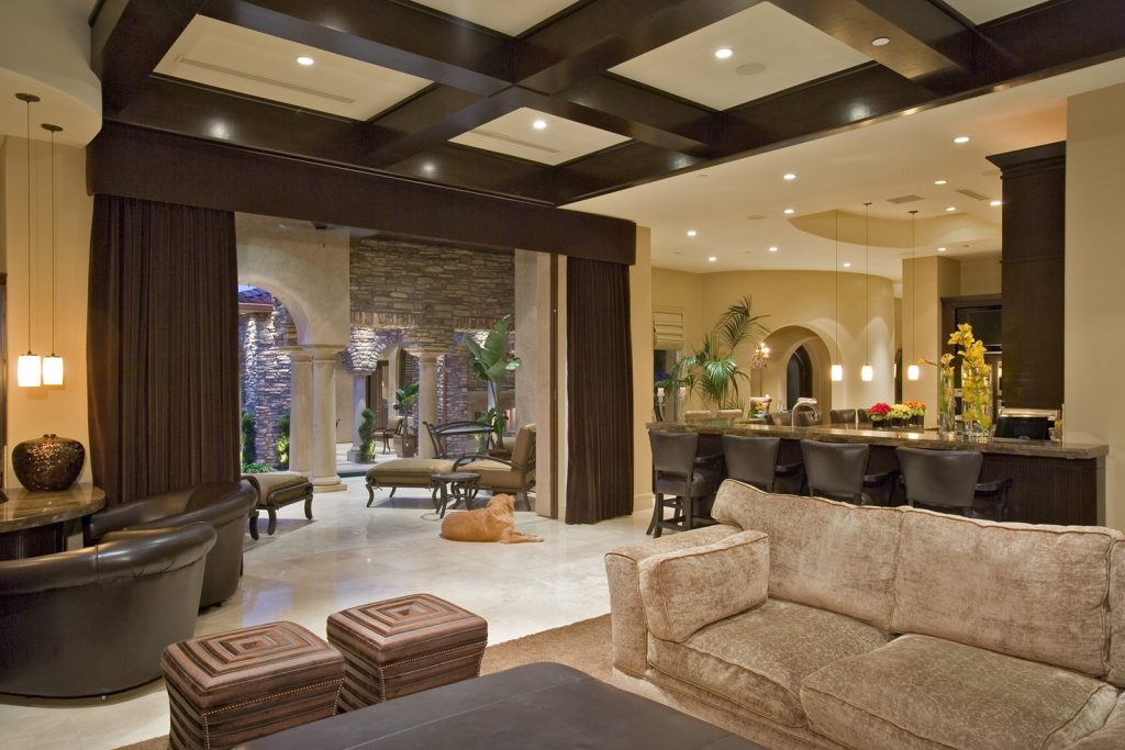 luxury custom home las vegas interior view