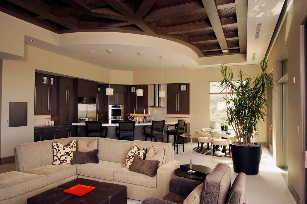 luxury custom home las vegas interior living room