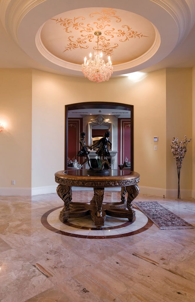 luxury custom home las vegas interior entryway