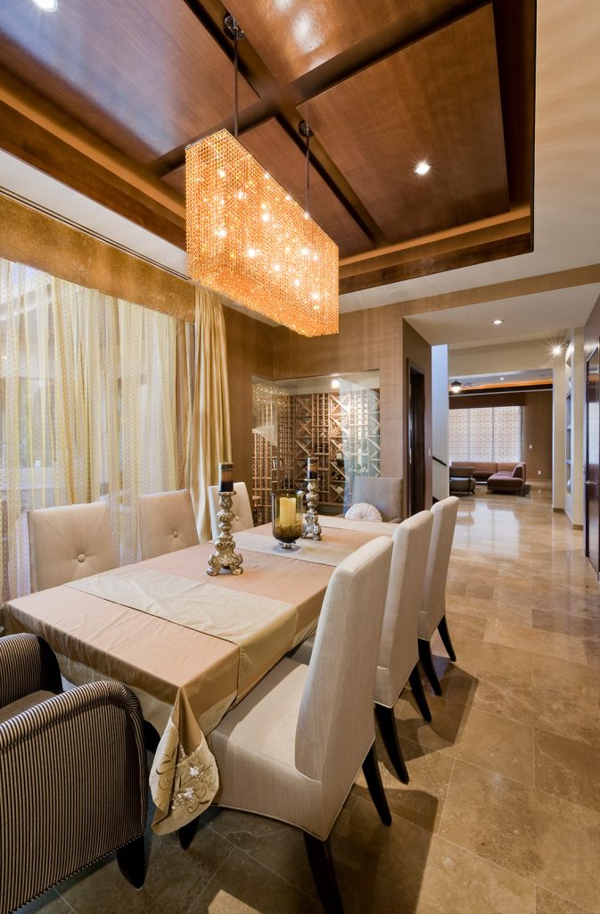 luxury custom home las vegas interior dining room