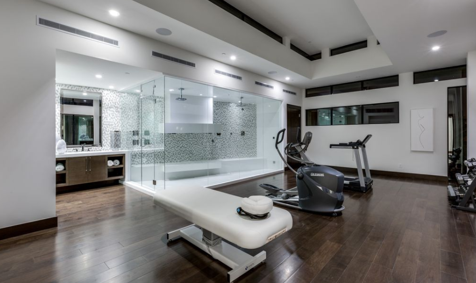 luxury custom home las vegas interior gym