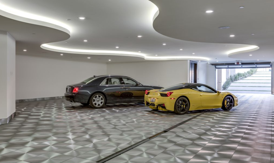 luxury custom home las vegas interior garage