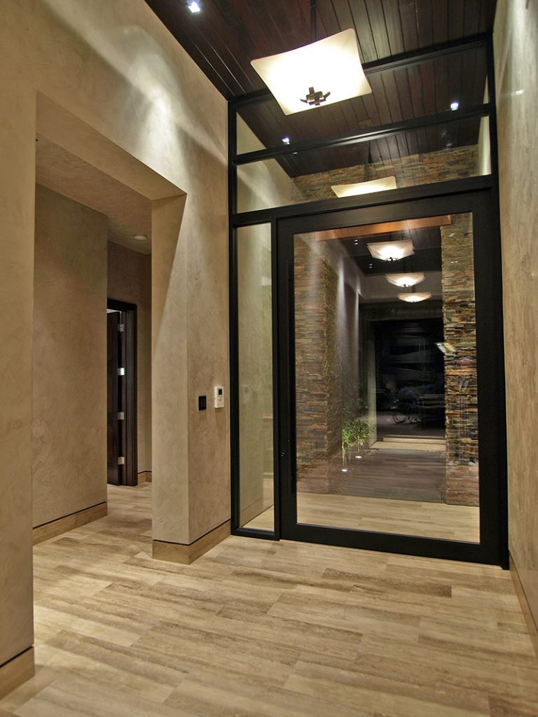 luxury custom home las vegas interior hallway