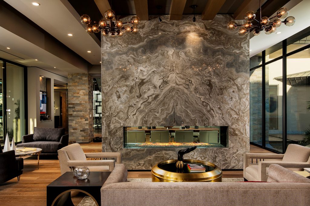 luxury custom home las vegas interior living room