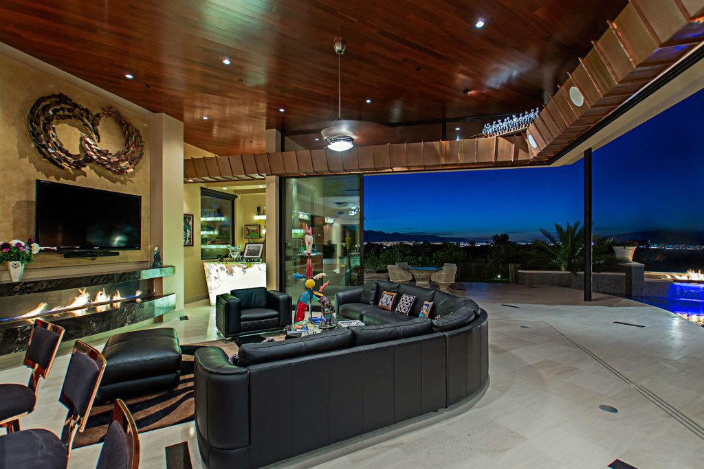 luxury custom home las vegas interior living room
