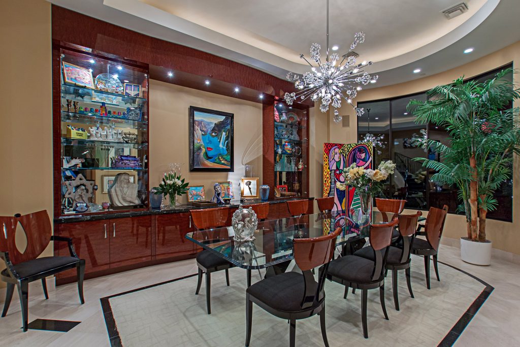 luxury custom home las vegas interior dining room