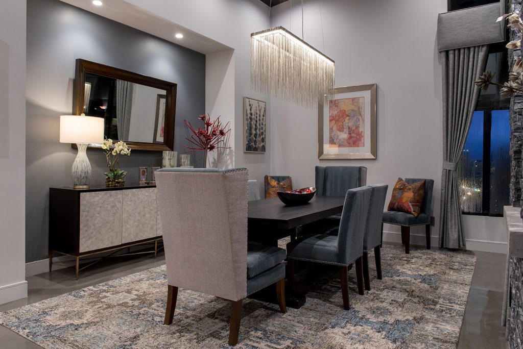 custom home las vegas interior dining room