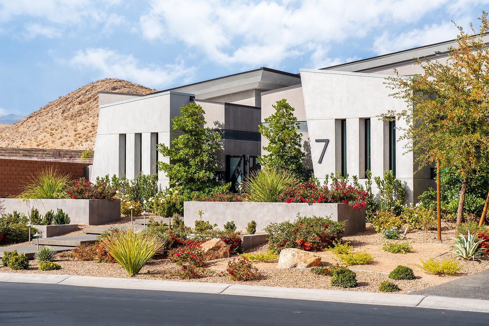 custom home las vegas exterior front