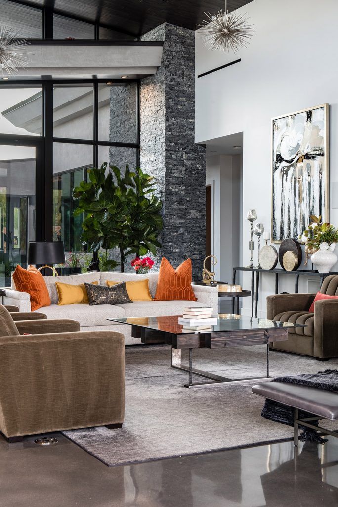 custom home las vegas interior great room