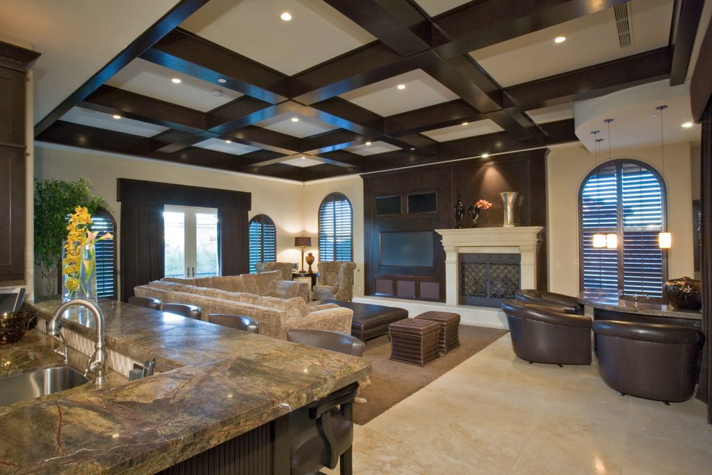luxury custom home las vegas interior living room