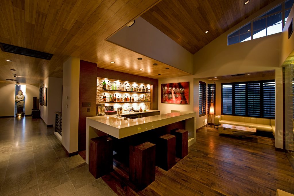 luxury custom home las vegas interior bar