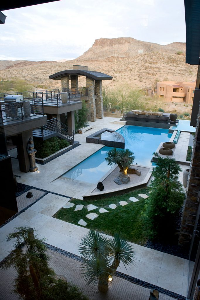 luxury custom home las vegas interior view