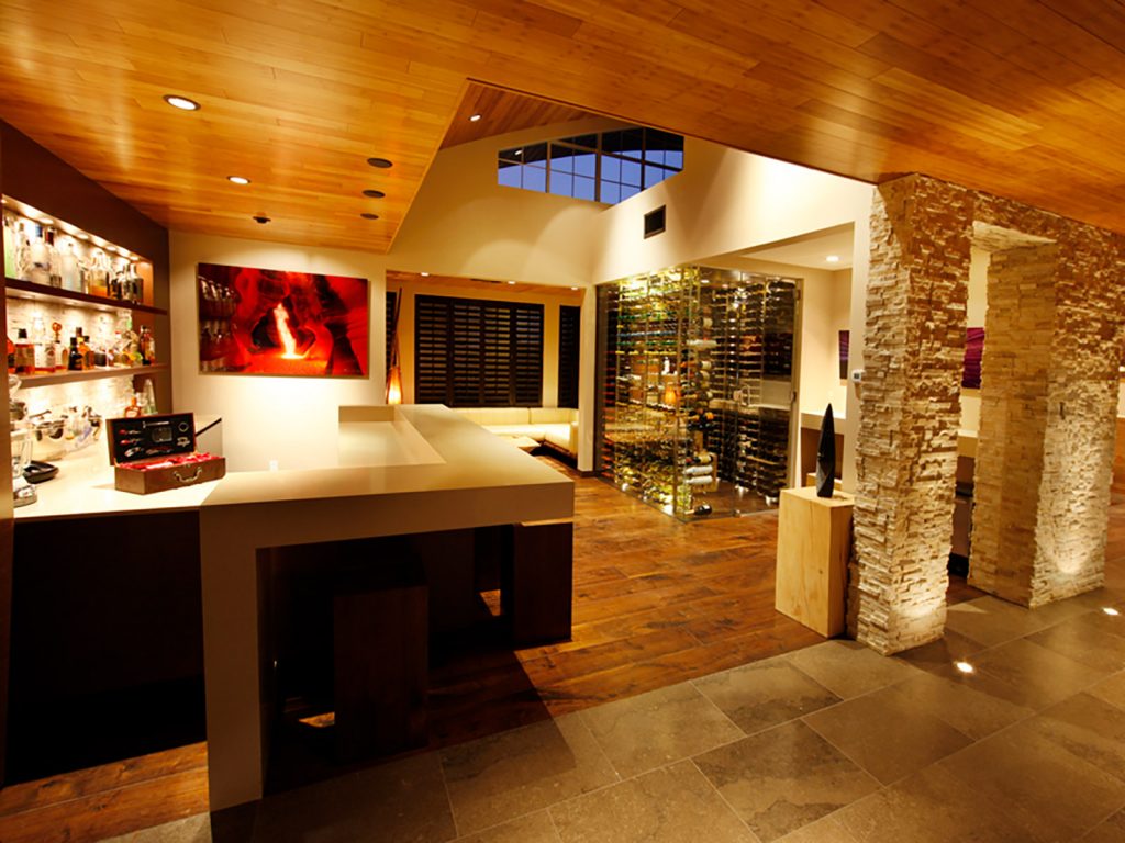 luxury custom home las vegas interior wine cellar