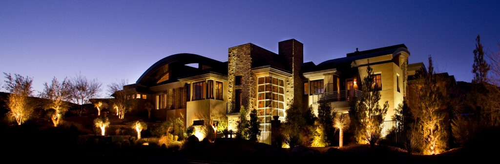 luxury custom home las vegas exterior view