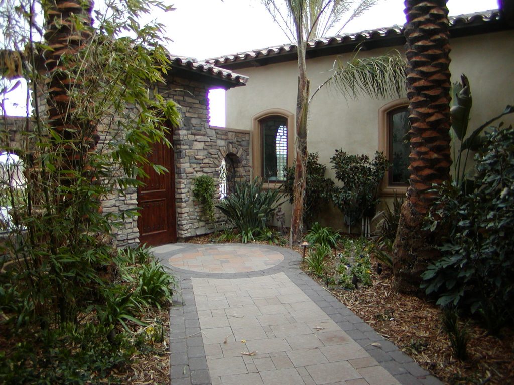 luxury custom home las vegas exterior entryway