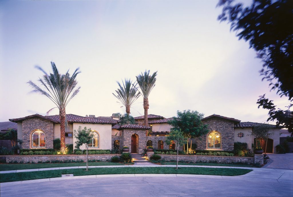 luxury custom home las vegas exterior view