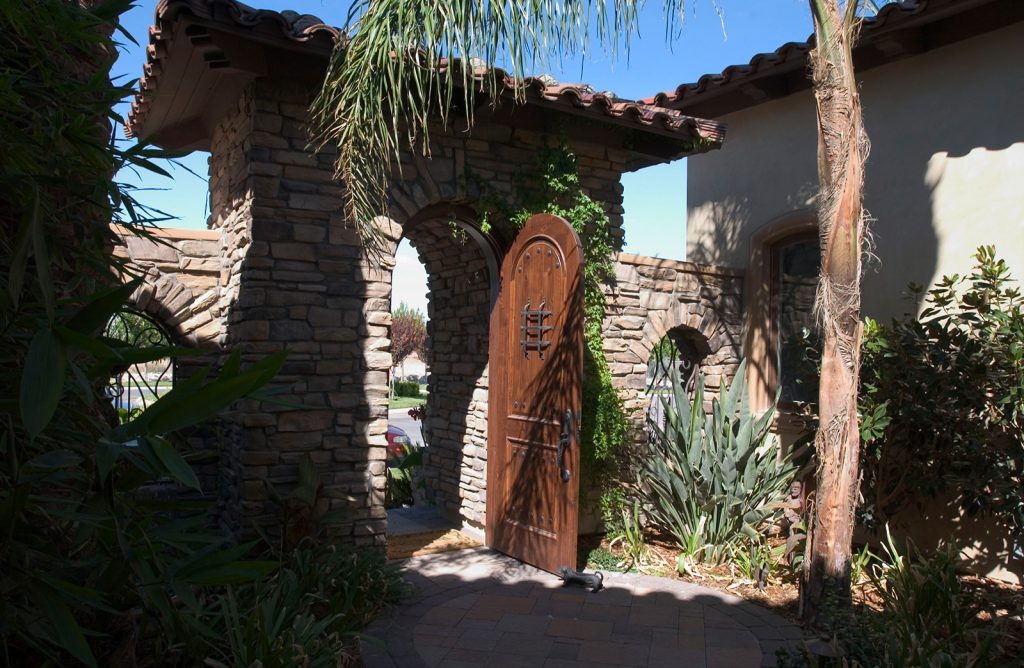 luxury custom home las vegas exterior entrance