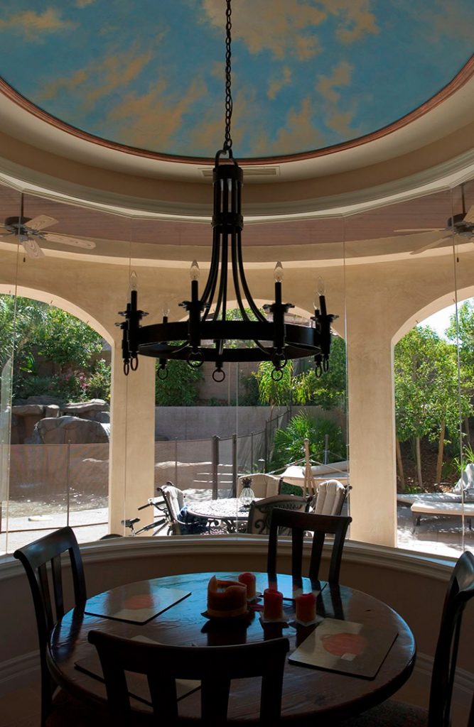luxury custom home las vegas interior breakfast nook