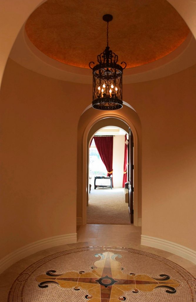 luxury custom home las vegas interior entrance