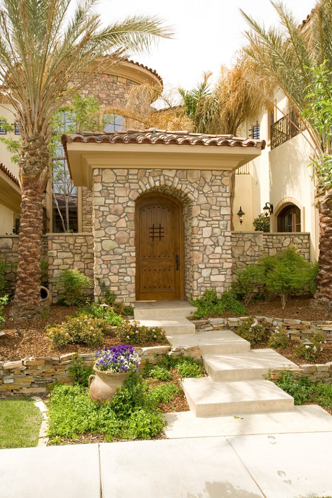 luxury custom home las vegas exterior front