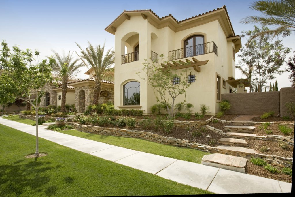 luxury custom home las vegas exterior front