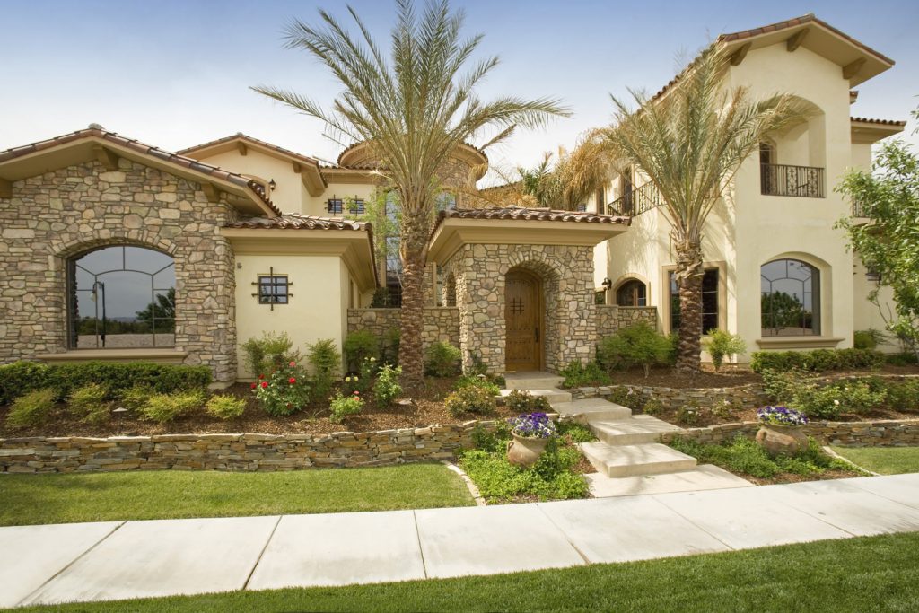 luxury custom home las vegas exterior front