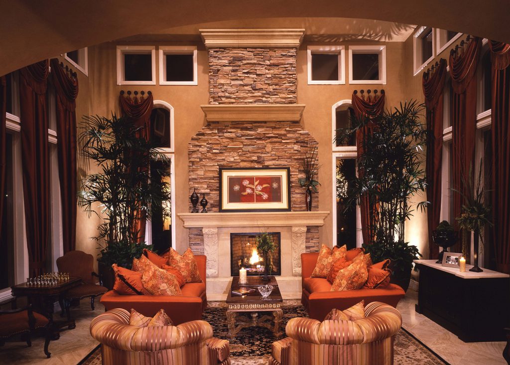 luxury custom home las vegas interior great room