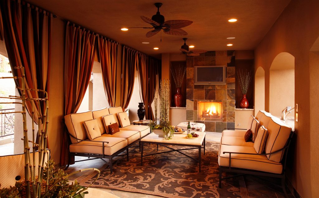 luxury custom home las vegas exterior backyard