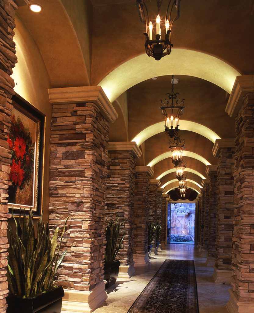 luxury custom home las vegas interior hallway