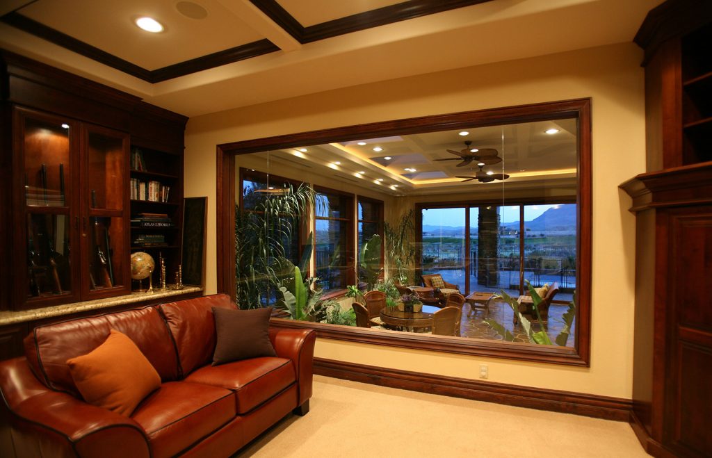 luxury custom home las vegas interior office