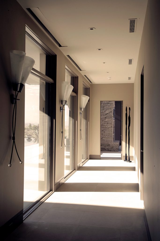 luxury custom home las vegas interior hallway