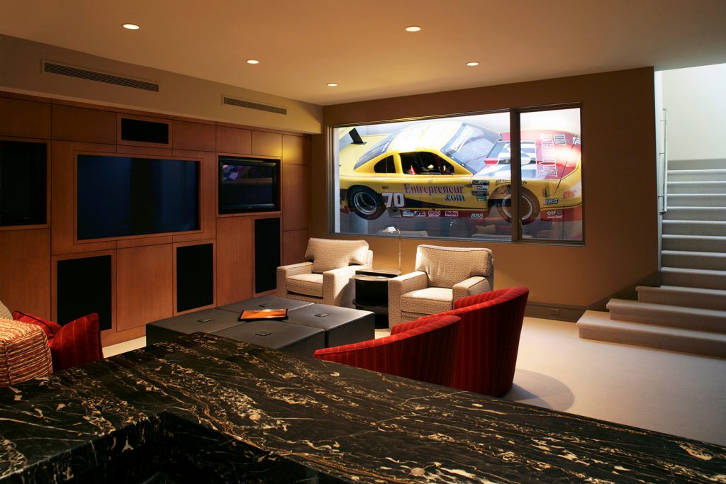 luxury custom home las vegas interior theater