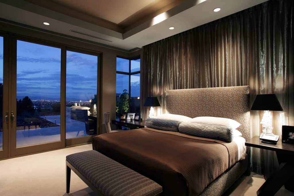luxury custom home las vegas interior bedroom