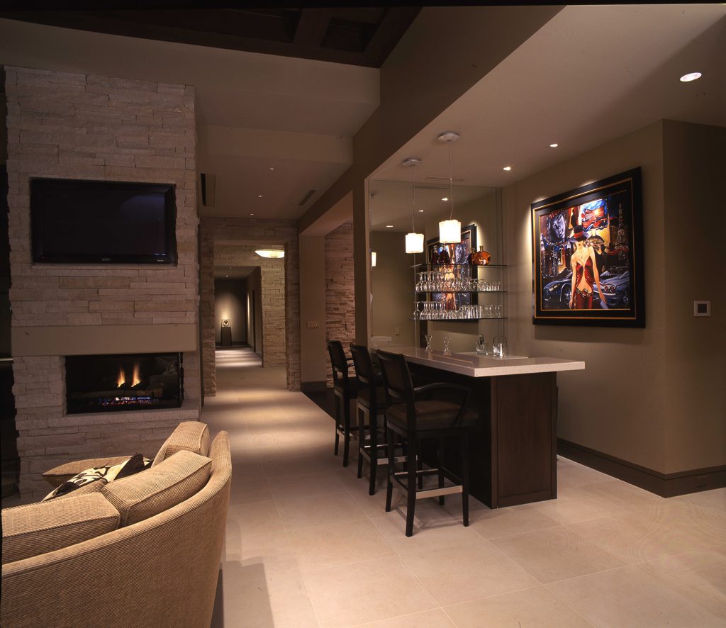 luxury custom home las vegas interior bar