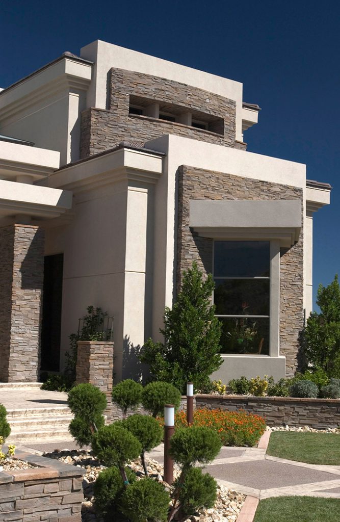 luxury custom home las vegas exterior entrance