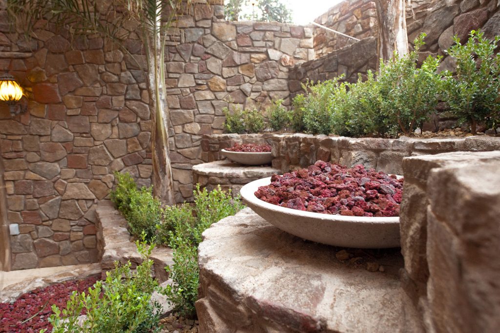luxury custom home las vegas exterior backyard garden