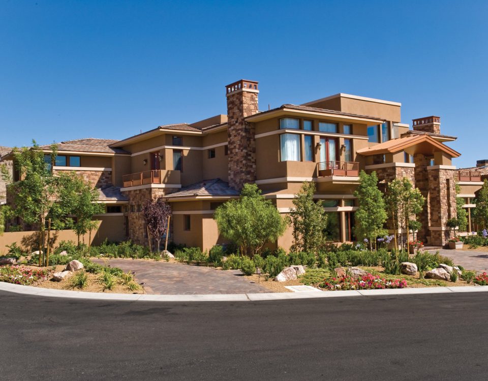 luxury custom home las vegas exterior entryway