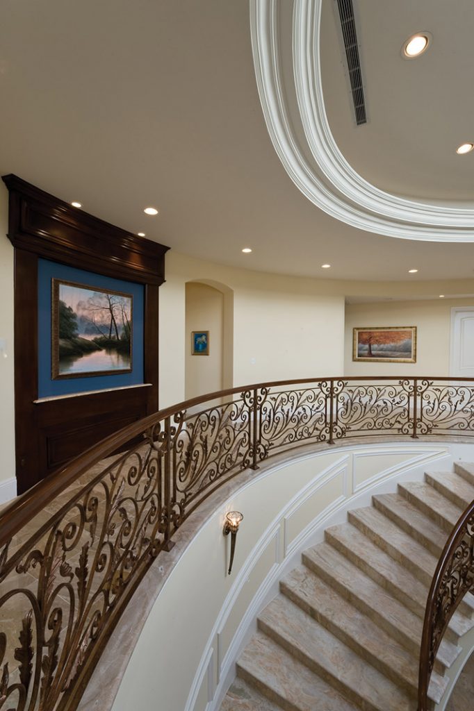 luxury custom home las vegas interior hallway