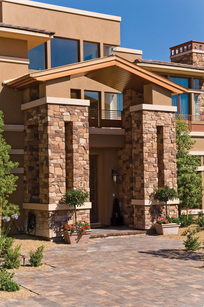 luxury custom home las vegas exterior entrance