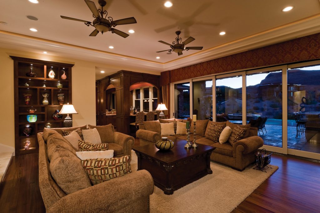 luxury custom home las vegas interior living room