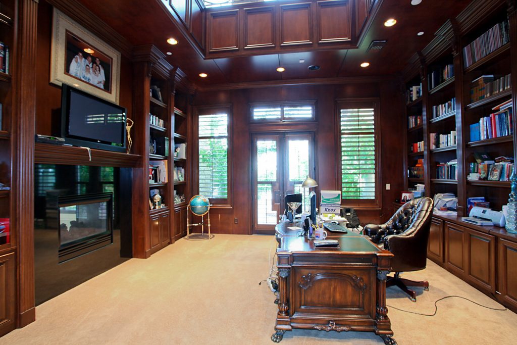 luxury custom home las vegas interior office