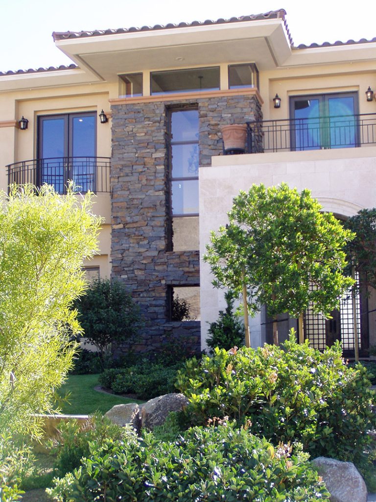 luxury custom home las vegas exterior front view