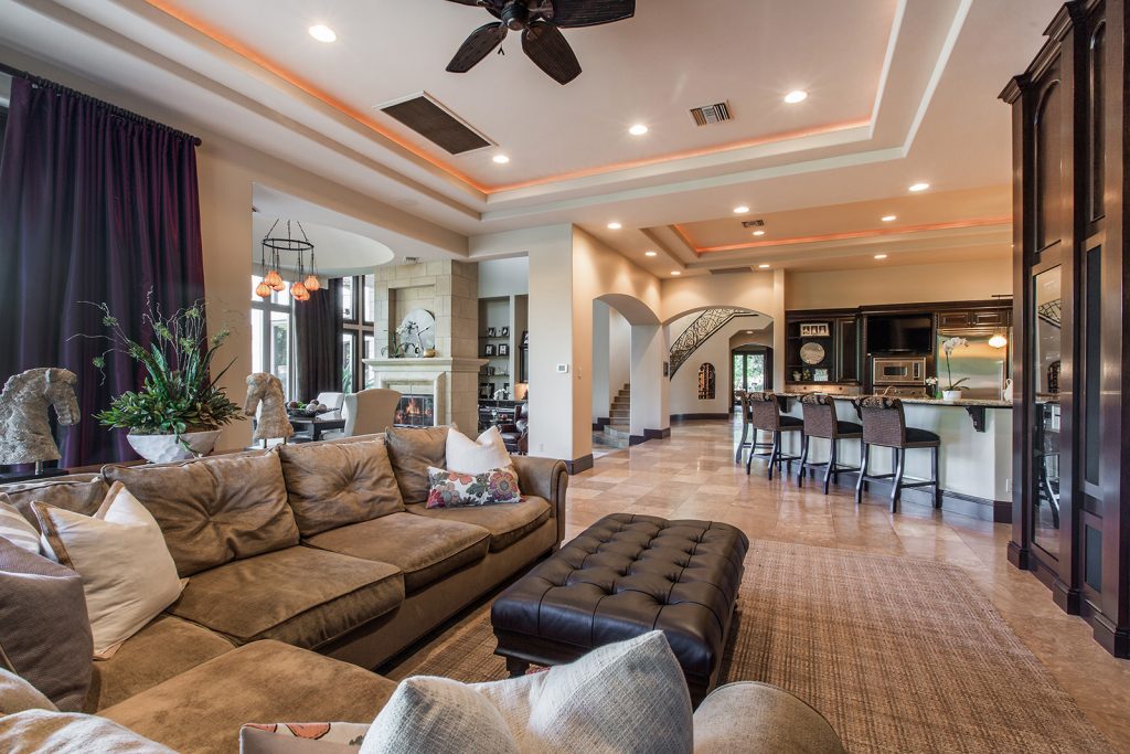 luxury custom home las vegas interior living room