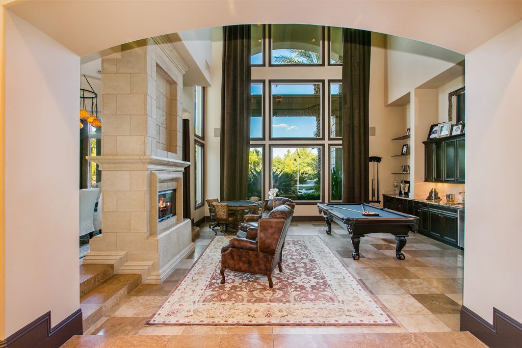 luxury custom home las vegas interior living room