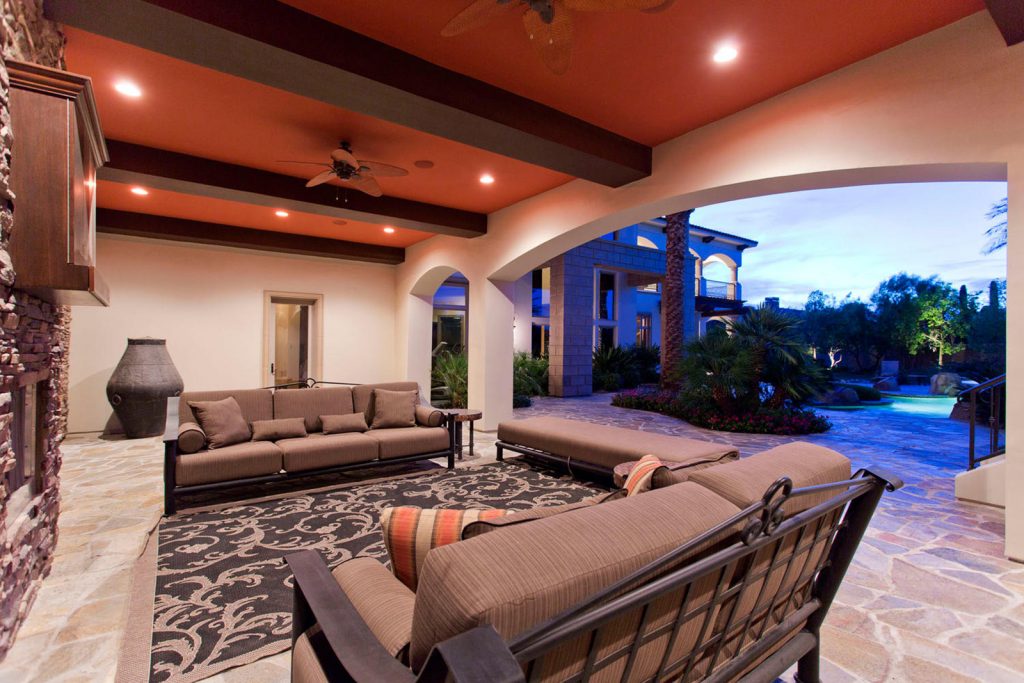 luxury custom home las vegas exterior